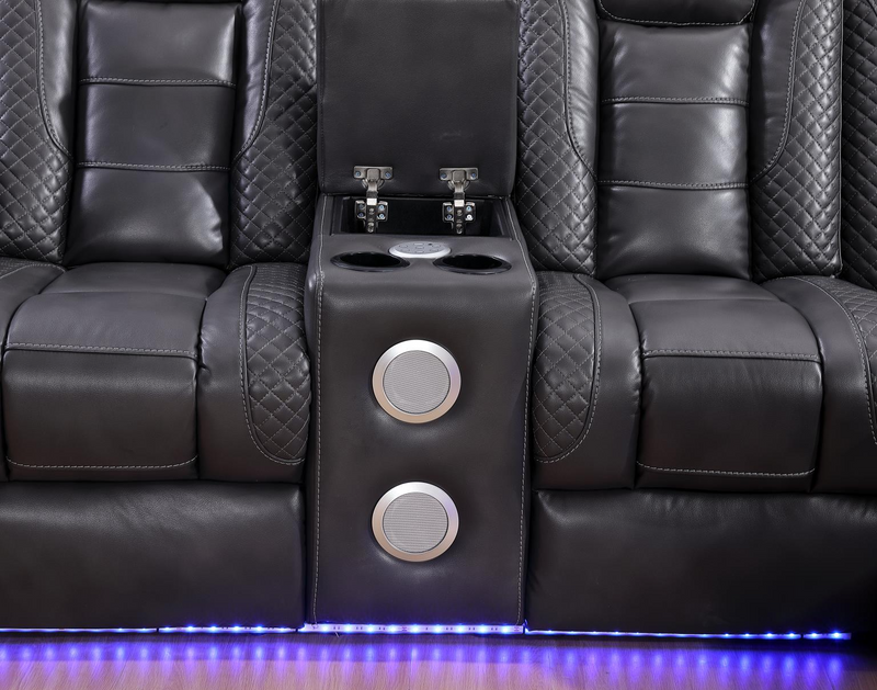 Zachary Gray 3 Piece Power Sectional