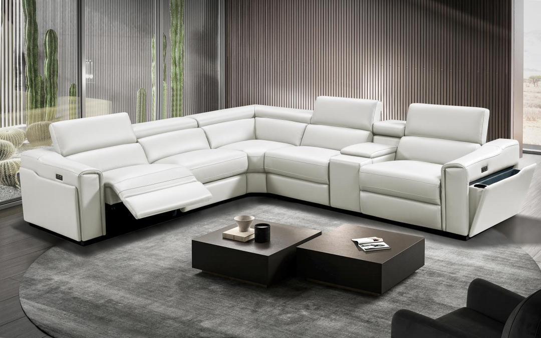Cora White 6 Piece Sectional