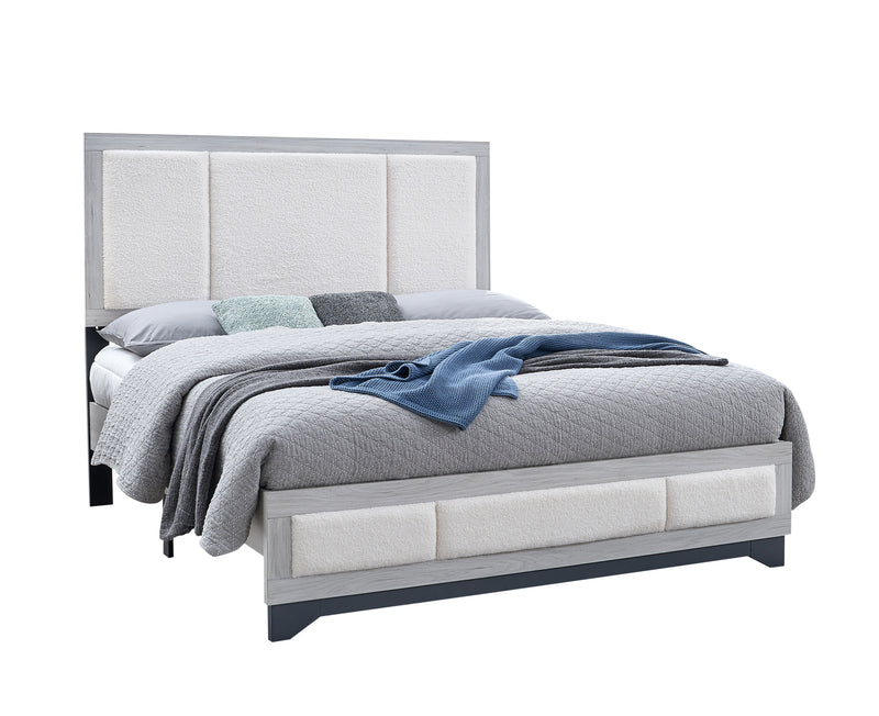 Lucy White King Bed