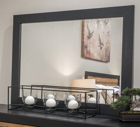 Vertani Black Panel Bedroom Set