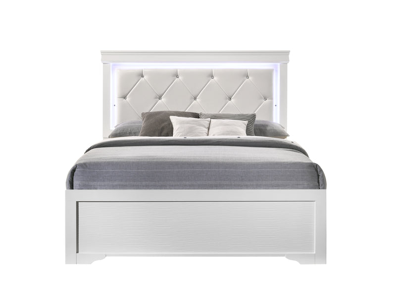 Nora White Twin Bed