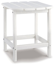 Sundown Treasure White Adirondack Chair with End Table from Ashley - Lara Furniture