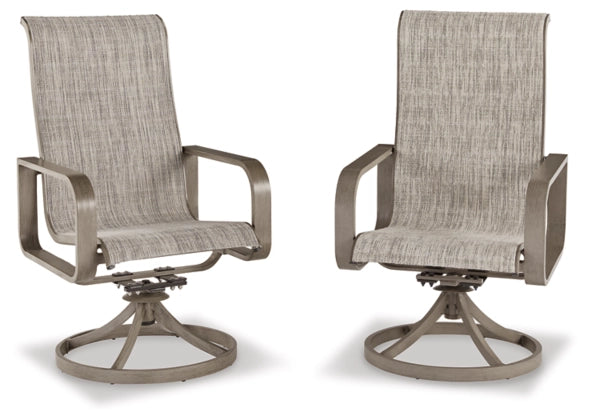 [HOT DEAL] Beach Front Sling Swivel Chair (Set of 2)