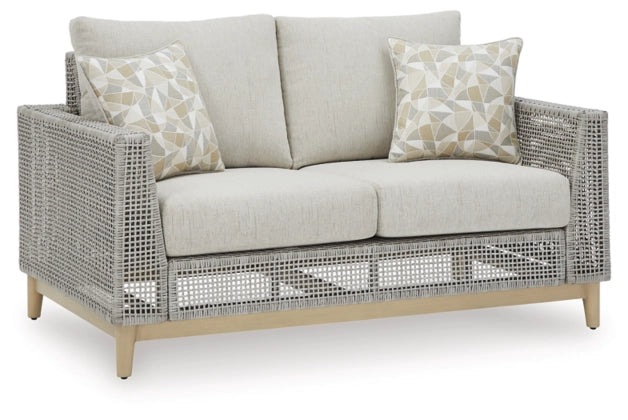 Seton Creek Gray Loveseat w/Cushion