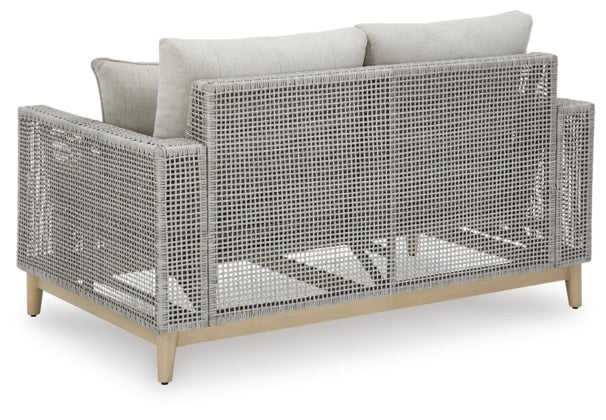 Seton Creek Gray Loveseat w/Cushion