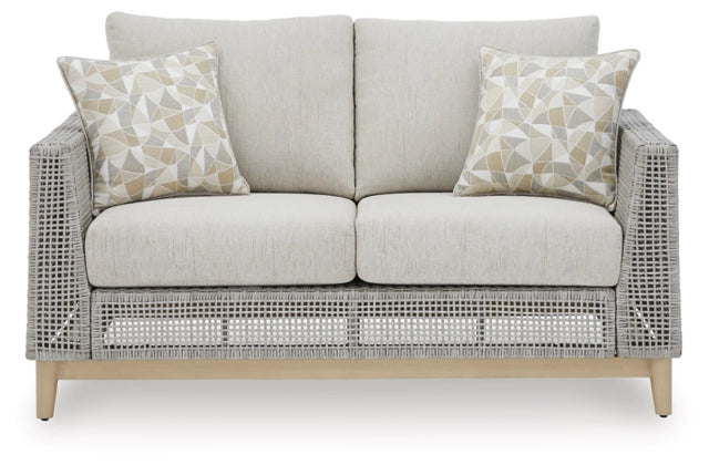 Seton Creek Gray Loveseat w/Cushion