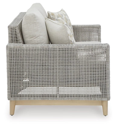Seton Creek Gray Loveseat w/Cushion