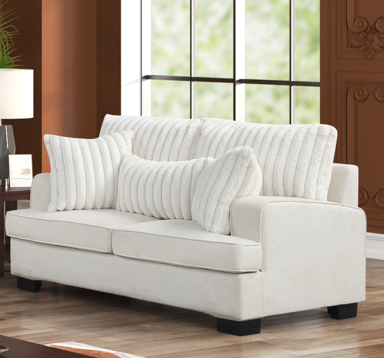Pompei Cream Loveseat
