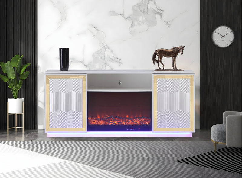 Quito White Tv Stand