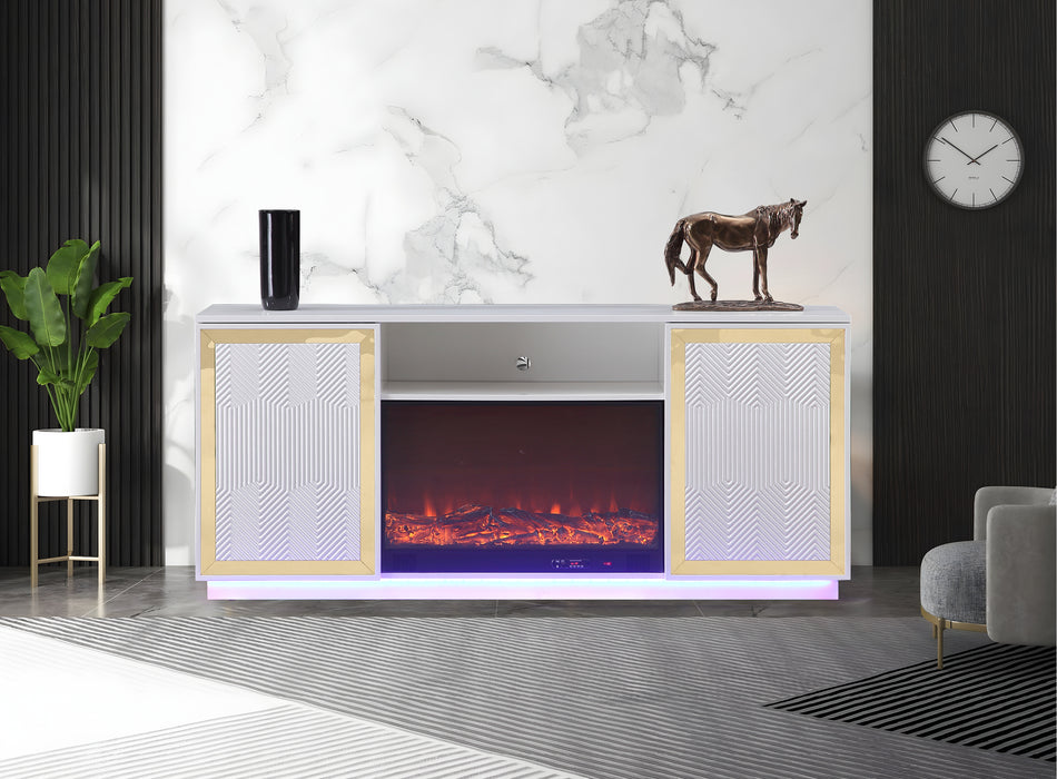 Quito White Tv Stand