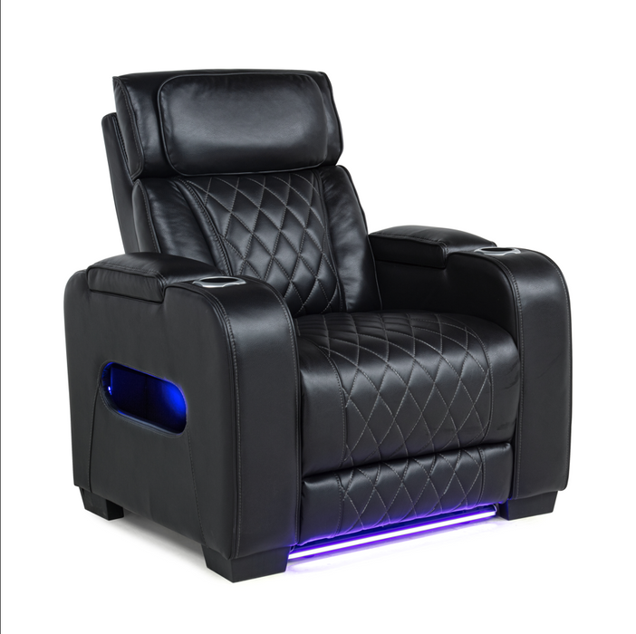 Polax Black Power Recliner Living Room Set