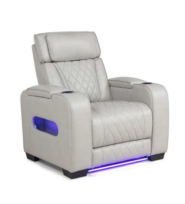 Polax Gray Power Recliner Living Room Set