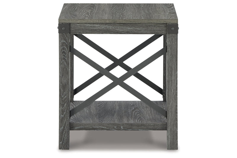 Freedan Grayish Brown Lift-top Coffee Table, 2 End Tables and Console -  Ashley - Lara Furniture