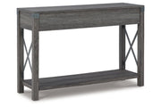Freedan Grayish Brown Lift-top Coffee Table, 2 End Tables and Console -  Ashley - Lara Furniture
