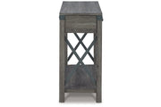 Freedan Grayish Brown Lift-top Coffee Table, 2 End Tables and Console -  Ashley - Lara Furniture