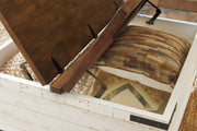 Wystfield White/Brown Coffee Table with 2 End Tables from Ashley - Lara Furniture