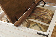Wystfield White/Brown Coffee Table and Chairside End Table -  Ashley - Lara Furniture