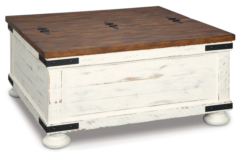 Wystfield White/Brown Coffee Table and 2 End Tables -  Ashley - Lara Furniture