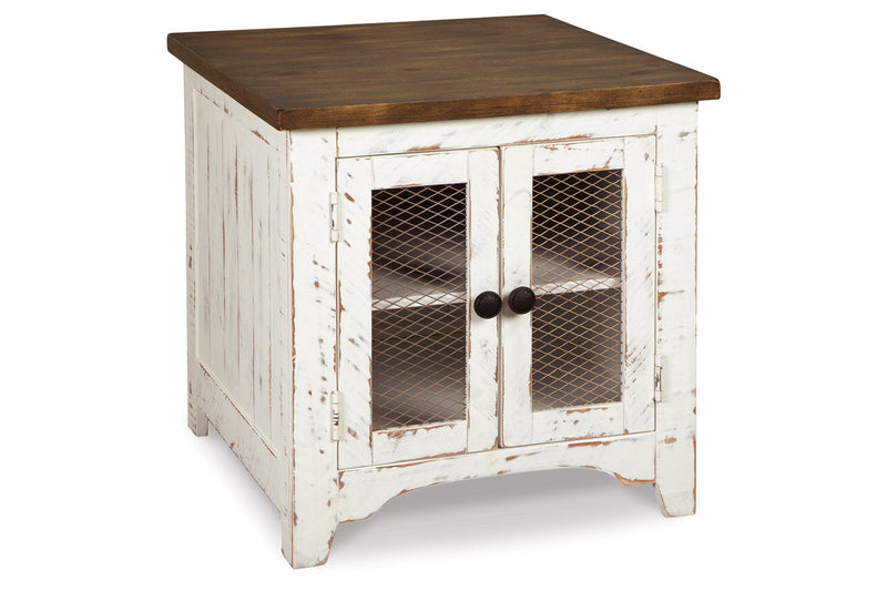 Wystfield White/Brown Coffee Table and 2 End Tables -  Ashley - Lara Furniture