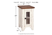 Wystfield White/Brown Coffee Table and Chairside End Table -  Ashley - Lara Furniture