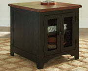 Valebeck Coffee Table with 2 End Tables in Black/Brown from Ashley - Lara Furniture