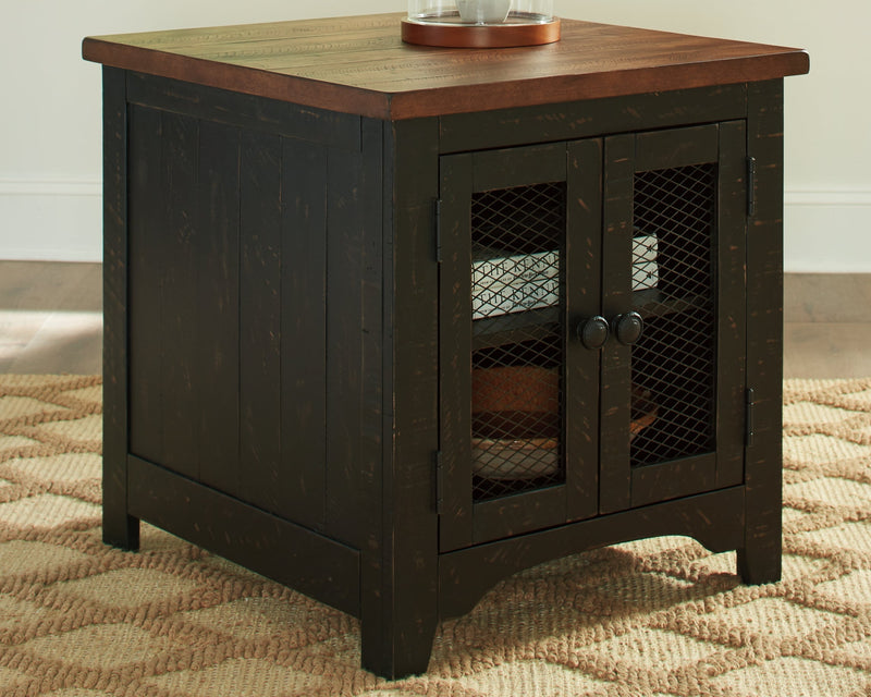 Valebeck Coffee Table with 2 End Tables in Black/Brown from Ashley - Lara Furniture