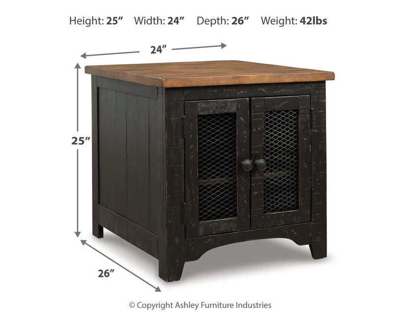 Valebeck Coffee Table with 2 End Tables in Black/Brown from Ashley - Lara Furniture