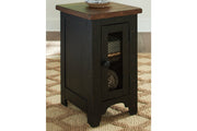 Valebeck Black/Brown Coffee Table and 2 Chairside End Tables -  Ashley - Lara Furniture