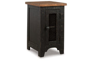 Valebeck Black/Brown Coffee Table and 2 Chairside End Tables -  Ashley - Lara Furniture