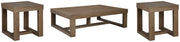 Cariton Coffee Table with 2 End Tables in Gray from Ashley - Lara Furniture
