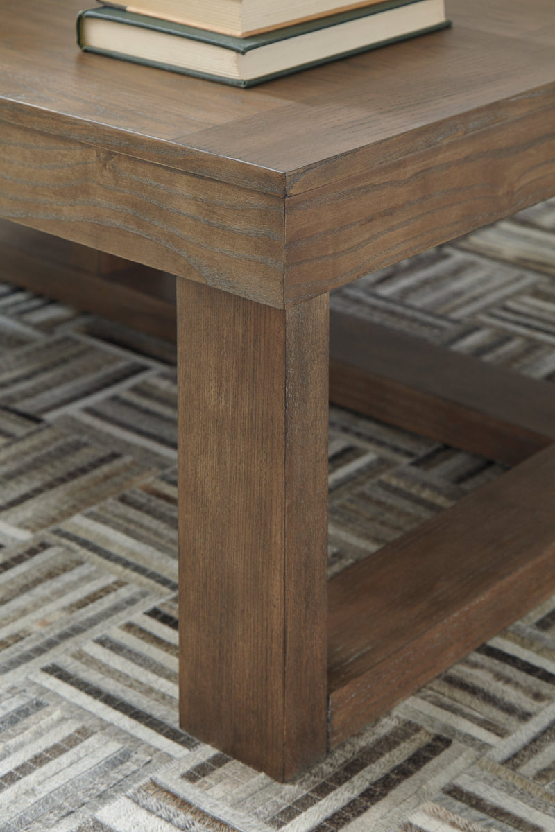 Cariton Coffee Table with 2 End Tables in Gray from Ashley - Lara Furniture