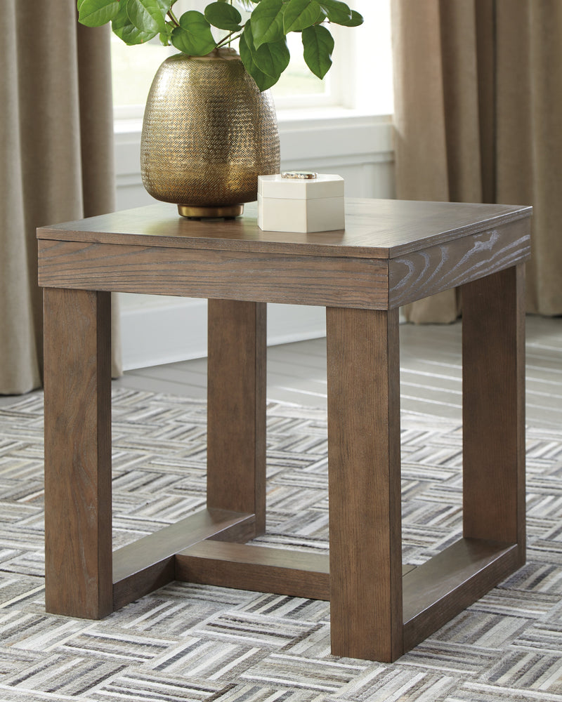 Cariton Coffee Table with 2 End Tables in Gray from Ashley - Lara Furniture