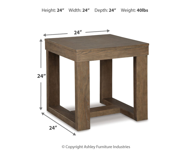 Cariton Coffee Table with 2 End Tables in Gray from Ashley - Lara Furniture