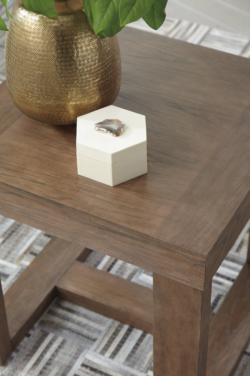 Cariton Coffee Table with 2 End Tables in Gray from Ashley - Lara Furniture
