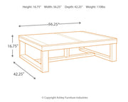 Watson Coffee Table with 2 End Tables in Dark Brown from Ashley - Lara Furniture
