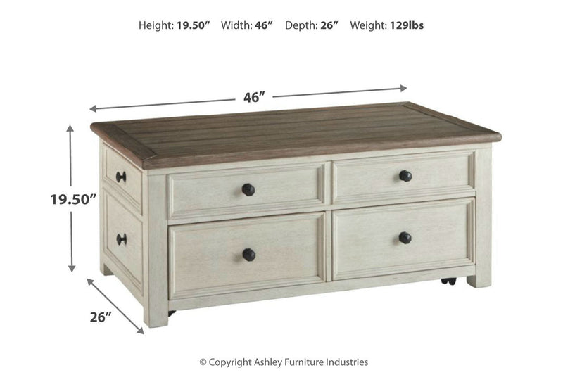 Bolanburg Two-tone Coffee Table and 2 End Tables -  Ashley - Lara Furniture
