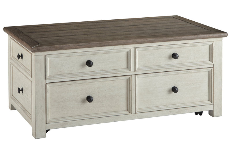 Bolanburg Two-tone Coffee Table and 2 Chairside End Tables -  Ashley - Lara Furniture