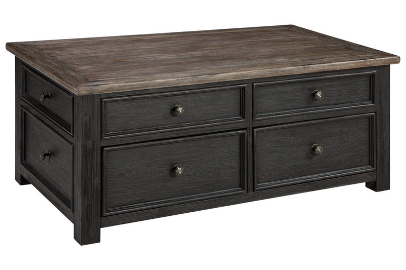 Tyler Creek Grayish Brown/Black Coffee Table and 2 End Tables -  Ashley - Lara Furniture