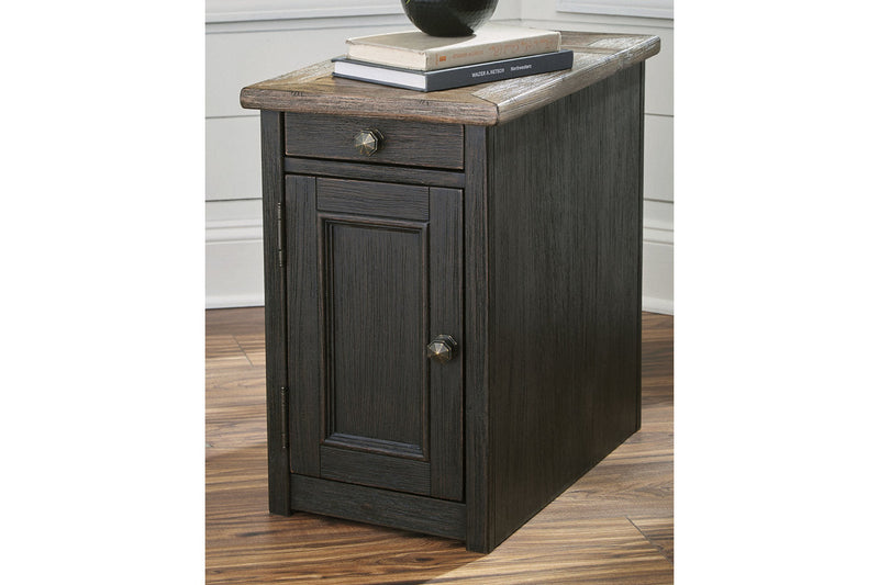 Tyler Creek Grayish Brown/Black Coffee Table and 2 Chairside End Tables -  Ashley - Lara Furniture