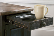 Tyler Creek Grayish Brown/Black Coffee Table and 2 Chairside End Tables -  Ashley - Lara Furniture