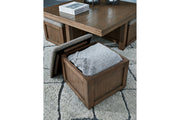 Boardernest Brown Coffee Table and 2 End Tables -  Ashley - Lara Furniture