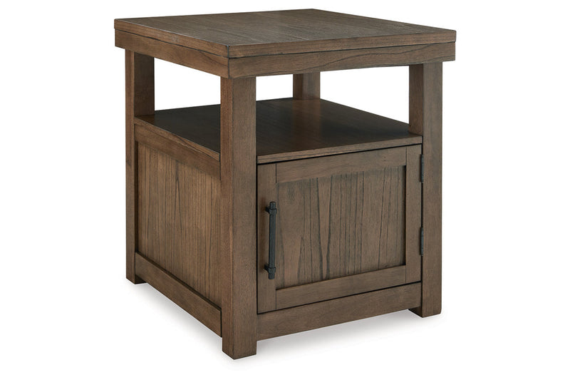 Boardernest Brown Coffee Table and 2 End Tables -  Ashley - Lara Furniture