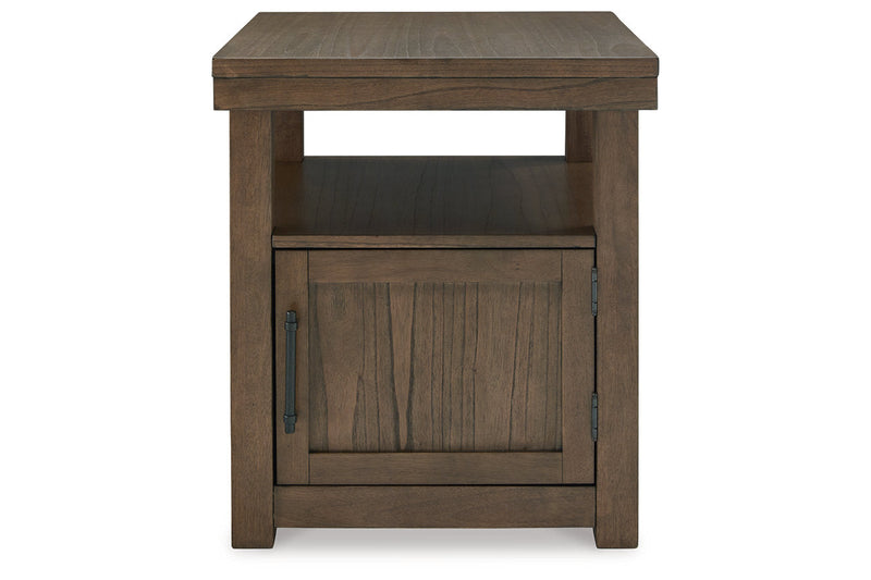 Boardernest Brown Coffee Table and 2 End Tables -  Ashley - Lara Furniture