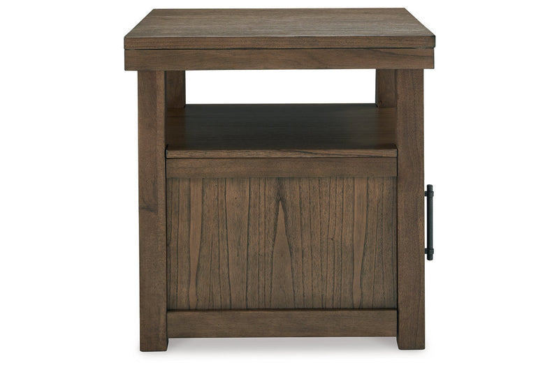 Boardernest Brown Coffee Table and 2 End Tables -  Ashley - Lara Furniture