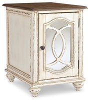 Realyn White/Brown Coffee Table with 2 End Tables from Ashley - Lara Furniture