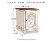 Realyn White/Brown Coffee Table with 2 End Tables from Ashley - Lara Furniture