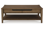 Roanhowe Brown Coffee Table and 2 End Tables -  Ashley - Lara Furniture