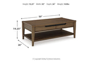 Roanhowe Brown Coffee Table and 2 End Tables -  Ashley - Lara Furniture