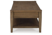 Roanhowe Brown Coffee Table and 2 End Tables -  Ashley - Lara Furniture