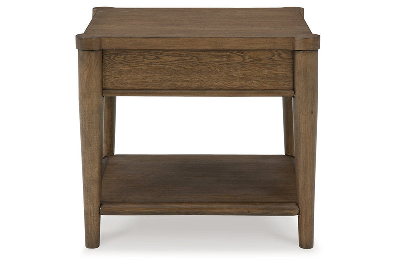 Roanhowe Brown Coffee Table and 2 End Tables -  Ashley - Lara Furniture